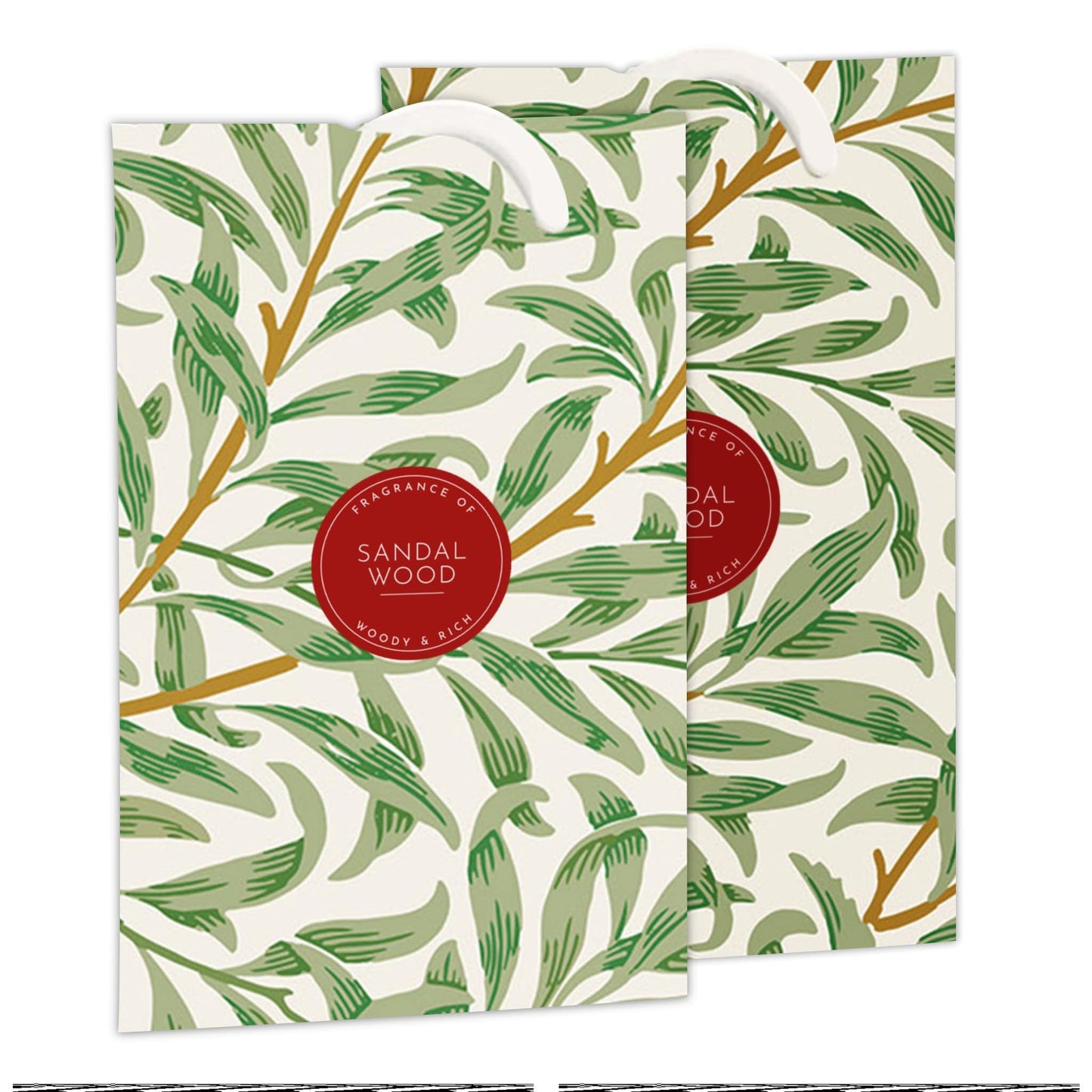 SANDALWOOD Scented Wardrobe Freshener in a WILLIAM MORRIS Inspired WILLOW Design | Contains Essential Oils