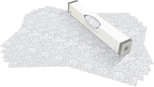 William Morris UNSCENTED & WIPE CLEAN Drawer Liners in SOFT GREY