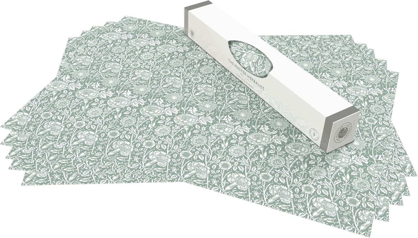 William Morris UNSCENTED & WIPE CLEAN Drawer Liners in DUCK EGG BLUE