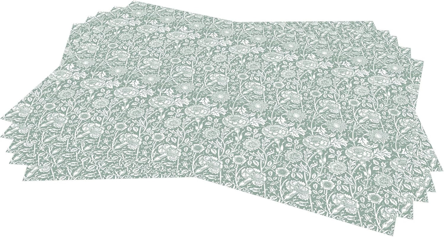 William Morris UNSCENTED & WIPE CLEAN Drawer Liners in DUCK EGG BLUE