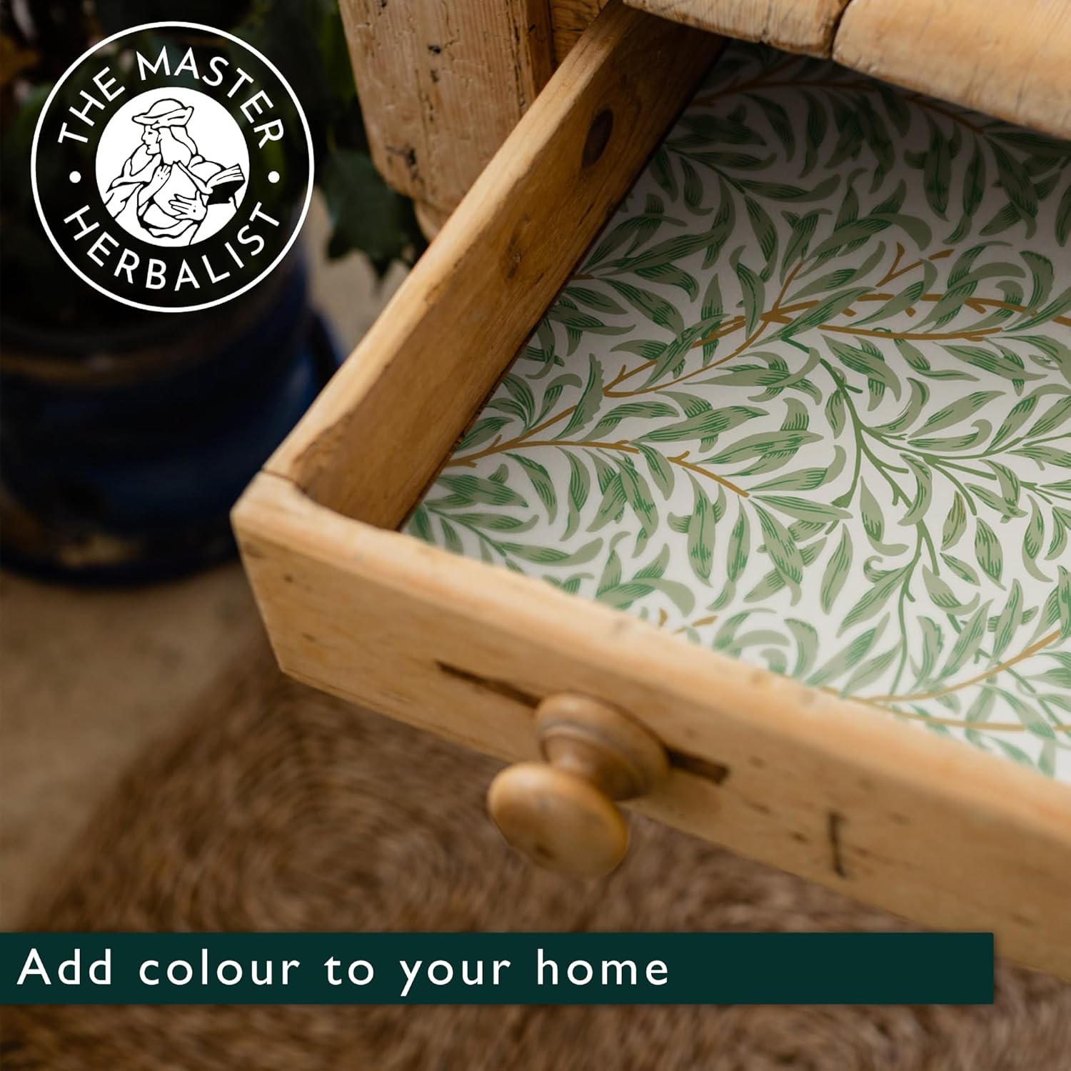 Fragrant LAVENDER & NEEM OIL Scented Drawer Liners in a WILLIAM MORRIS