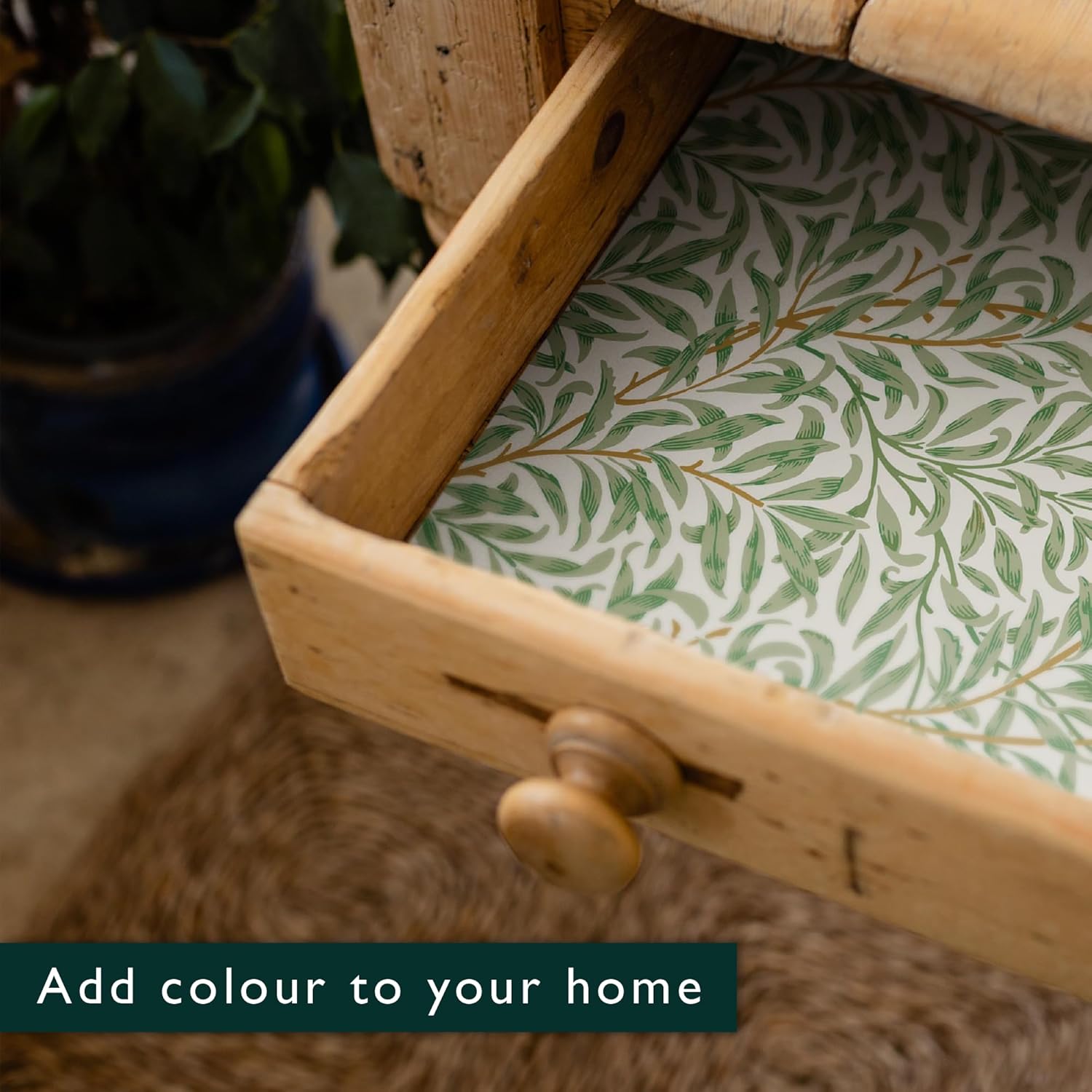 Fragrant FRESH LINEN Scented Drawer Liners in a WILLIAM MORRIS