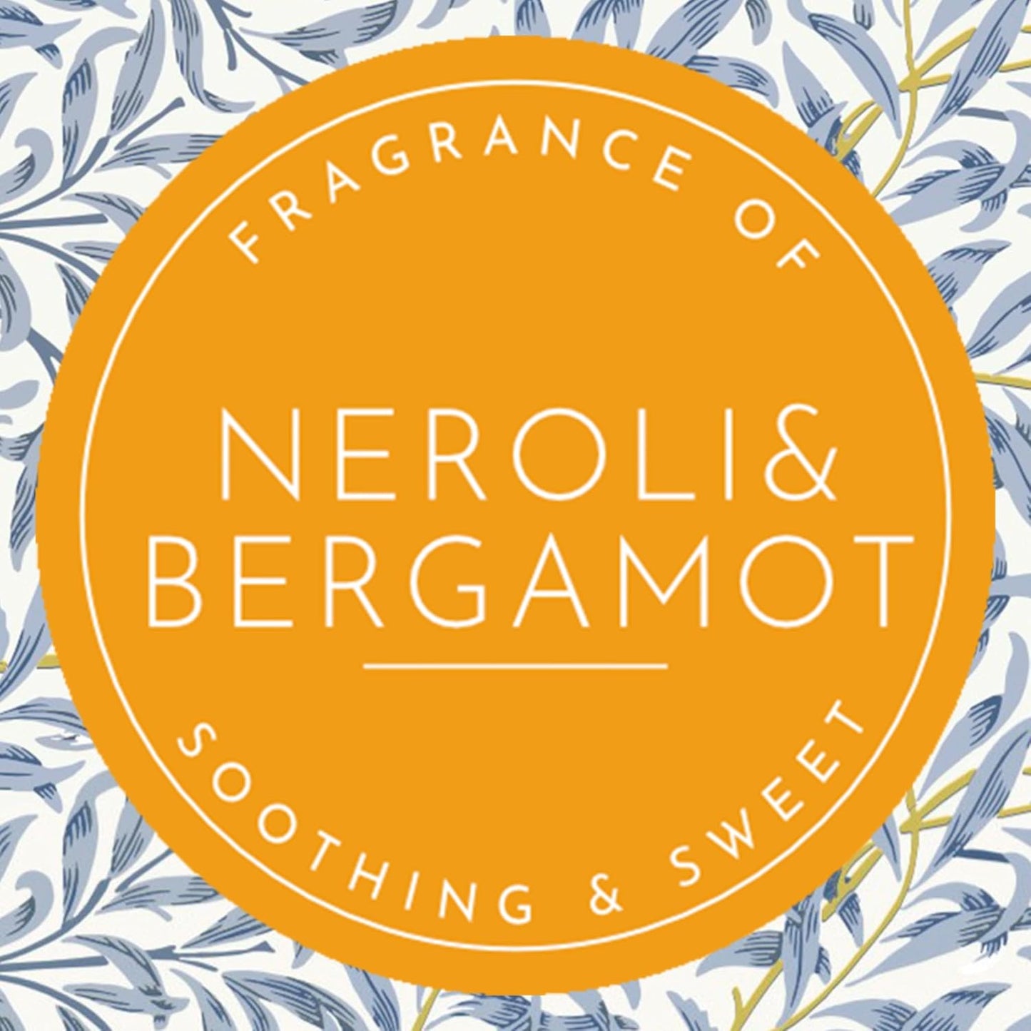 Fragrant NEROLI & BERGAMOT Scented Drawer Liners in a BLUE WILLIAM MORRIS Design